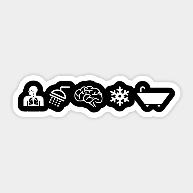 Wim Hof Inspired Sticker by Ac Vai